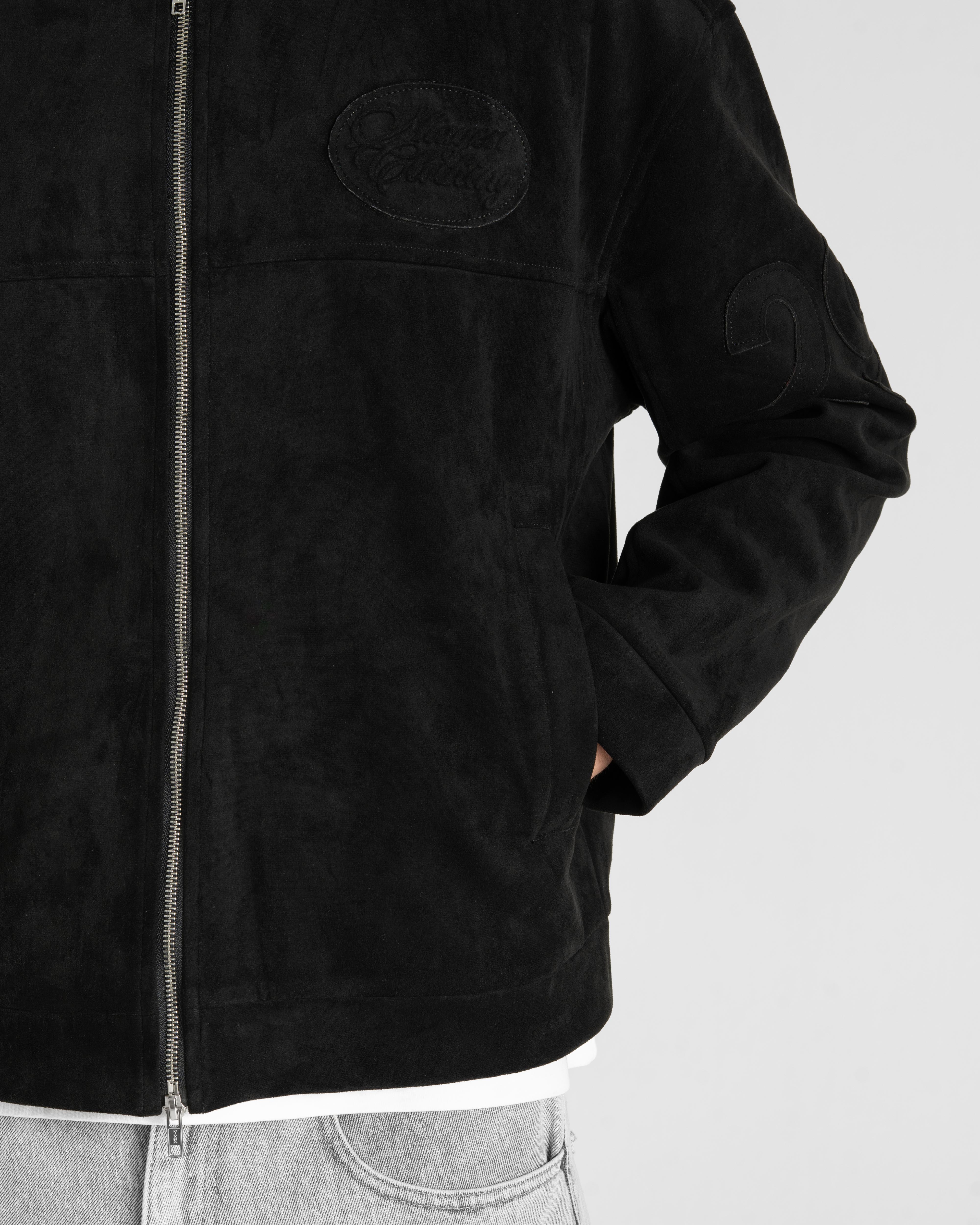 Suede Jacket Black